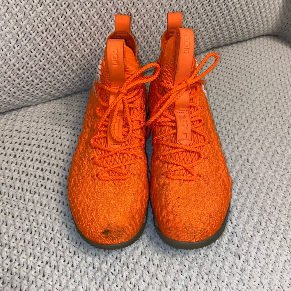 Limited Edition Lebron 15 Orange Box Basketball Shoes - Picture 3 of 15
